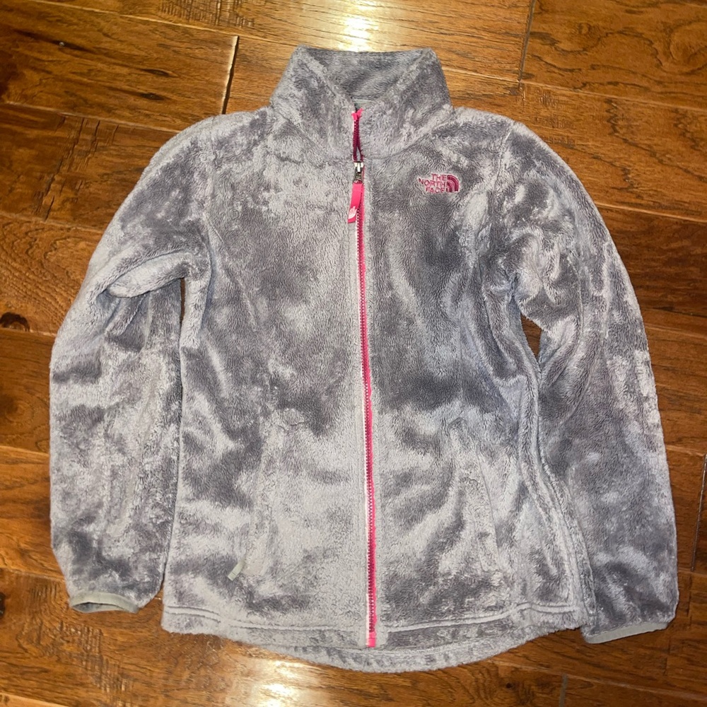 The North Face Kids Light Gray Puffer Jacket